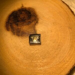 Italian Bracelet Gold and Silver Letter T Charm